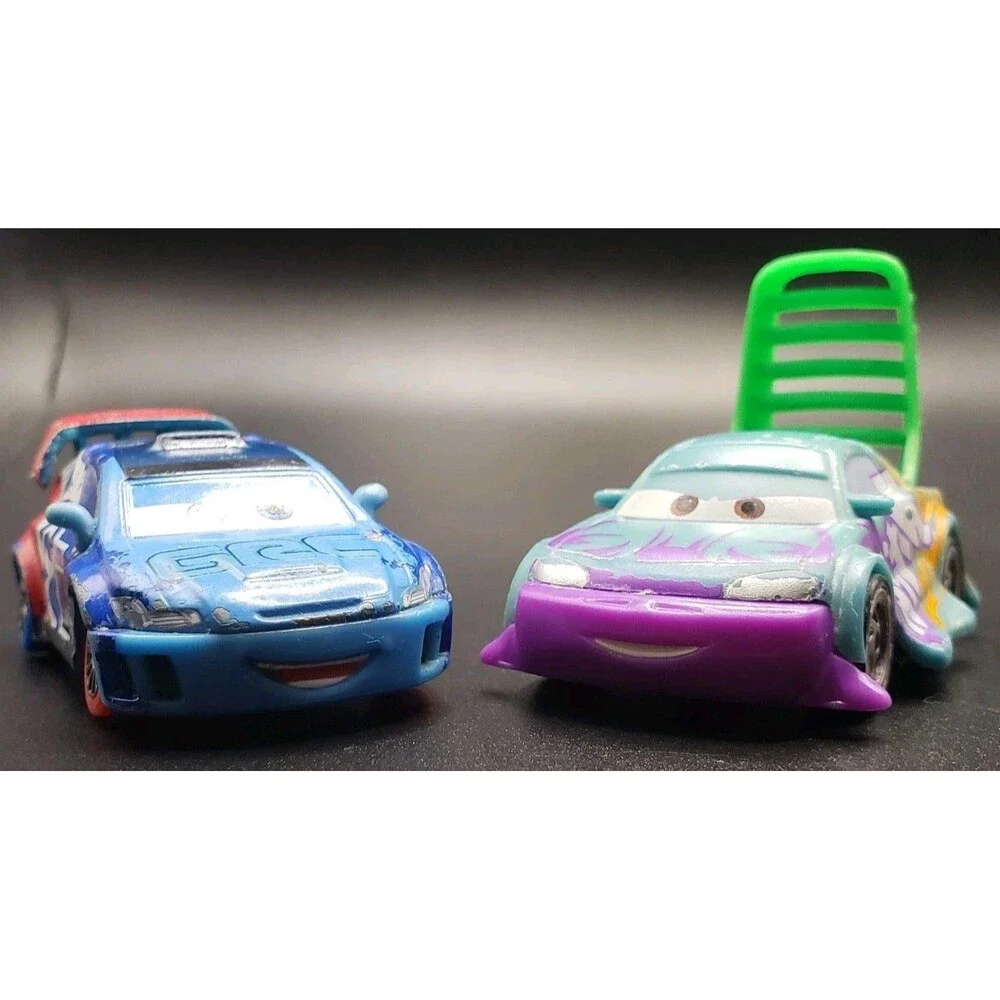 Disney/Pixar/Mattel/Die cast/Cars/Carnival Cup Raoul CaRoule Chaser and Wingo...